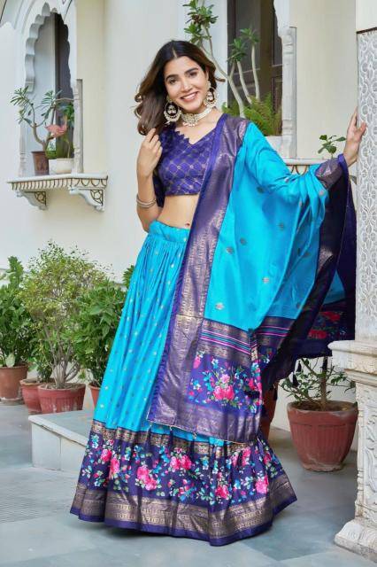 ANOKHI Georgette Blue Designer lehenga choli bulk